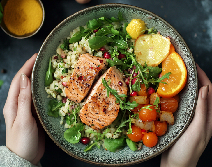 Healthy nutrition meal